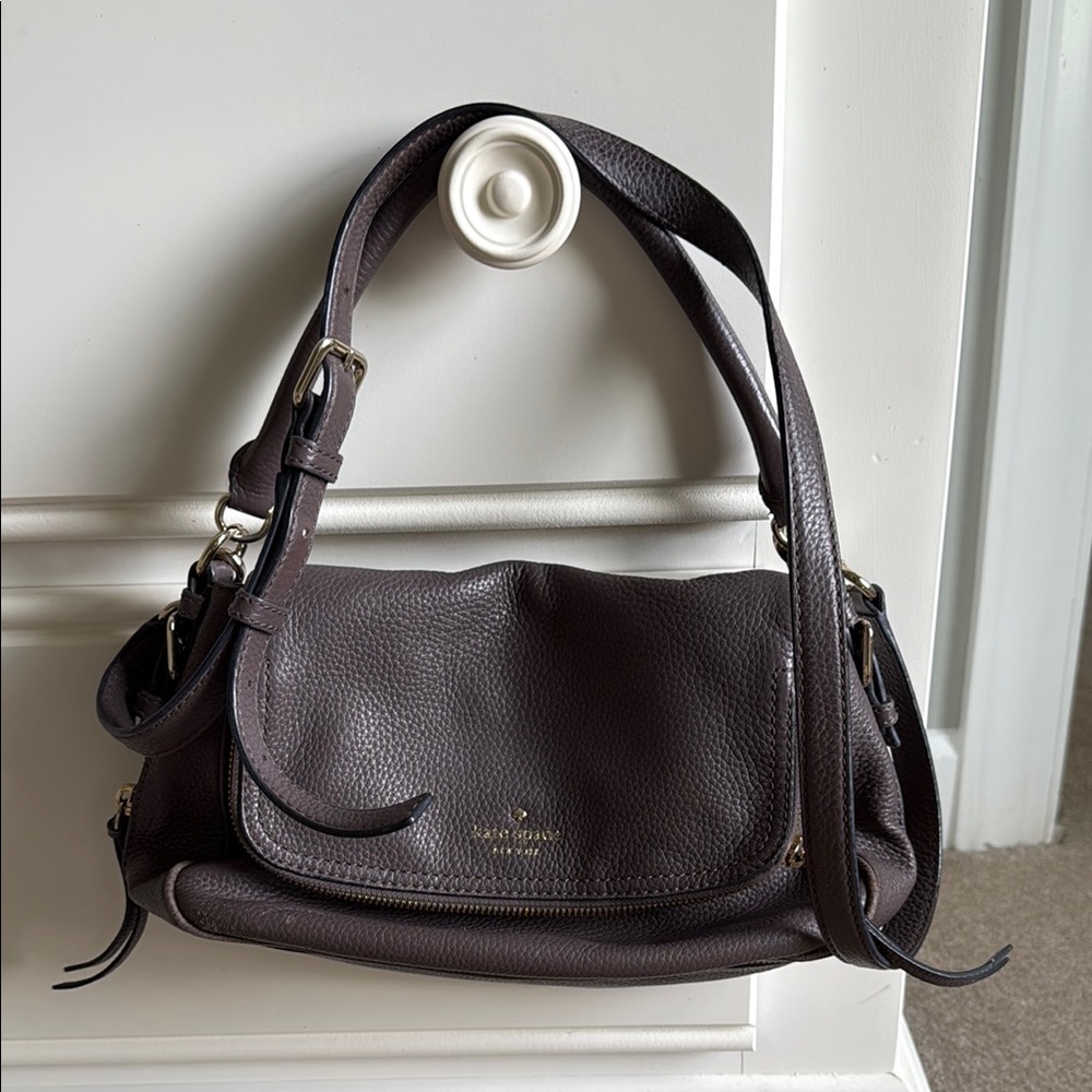 Kate Spade Brown Leather Crossbody Shoulder Bag